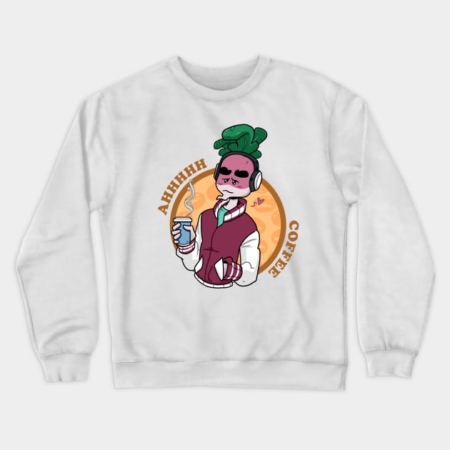 Ahhhhh Coffee Crewneck Sweatshirt by JenjoInk